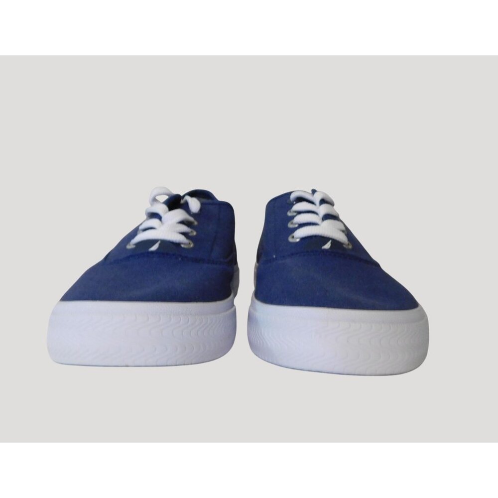 Nautica Deckloom Oxford Canvas Shoes Mens Size 10 Navy Blue Lace-Up Casual - Picture 3 of 10